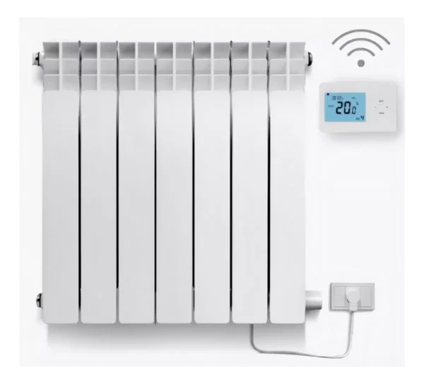 Calefactor Eléctrico Radiador 1000w 7 Elementos Color Blanco